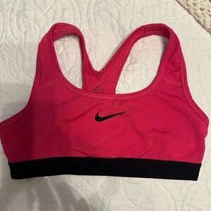Nike Dri-Fit Girls’ Sports Bra - Size Medium (10-12 Big Kids) - Pink